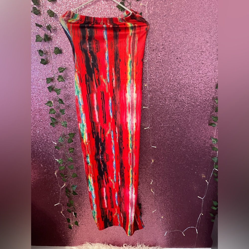 Multicolored Long Small Dress